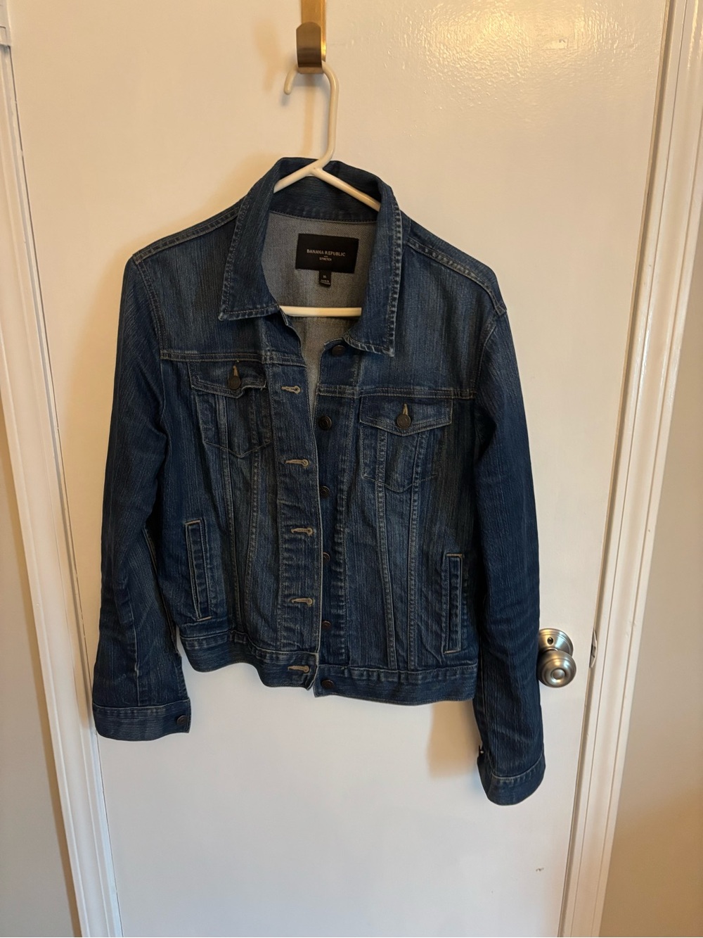 Banana Republic Factory Dark Blue Denim Jacket - Women's XL